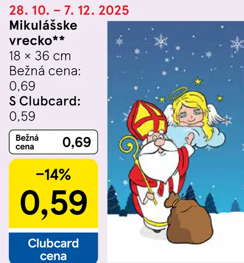 Tesco Mikuláš mliečna čokoláda