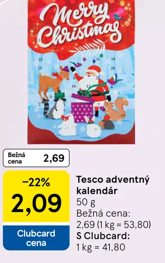 Tesco adventný kalendár