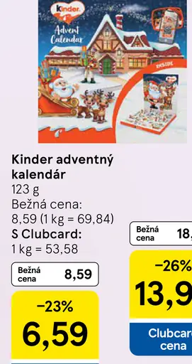 Kinder Adventný kalendár