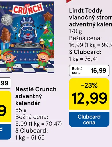 NESTLÉ CRUNCH Adventný kalendár