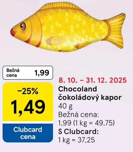 Chocoland čokoládový kapor