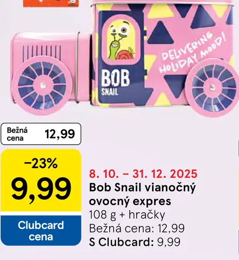 Bob Snail vianočný ovocný expres
