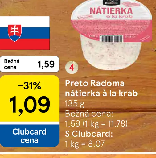 PRETO Radoma Nátierka á la krab