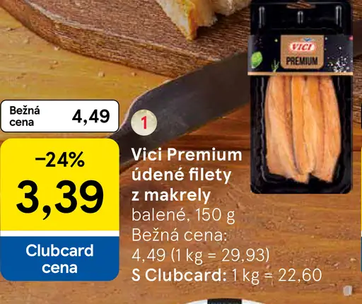 Vici Premium údené filety z makrely