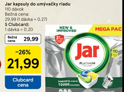 Jar kapsuly do umývačky riadu