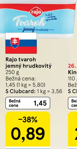 Rajo Tvaroh jemný hrudkovitý