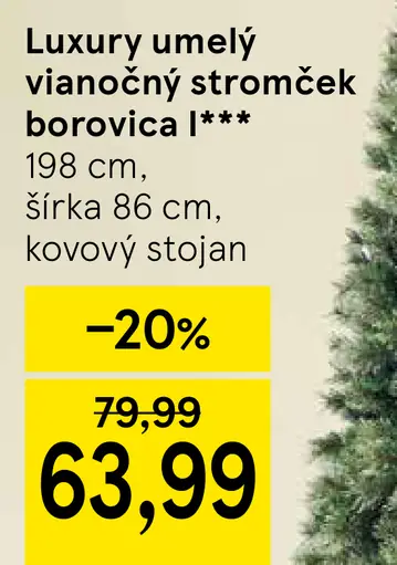 Luxury umelý vianočný stromček borovica