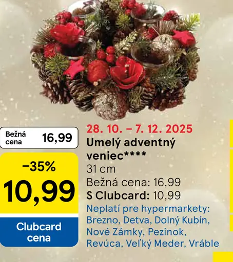 Umelý adventný veniec