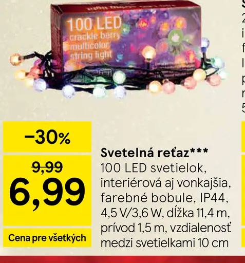 Svetelná reťaz 100 LED