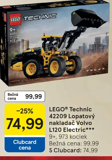 LEGO Technic 42209 Lopatový nakladač Volvo L120 Electric