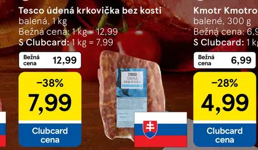 Tesco bravčová krkovička bez kosti