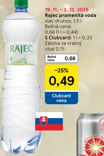 Rajec Pramenitá voda sýtená