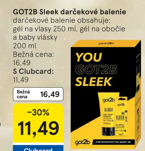 GOT2B Sleek darčekové balenie