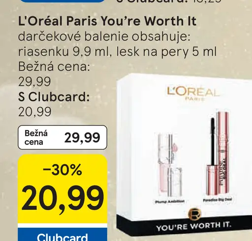 L’Oréal Paris You’re Worth It darčekové balenie