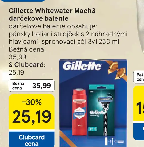 Gillette Whitewater Mach3 darčekové balenie