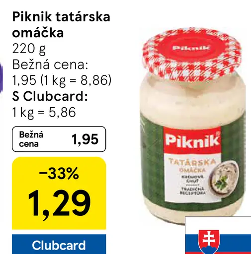 Piknik Tatárska omáčka