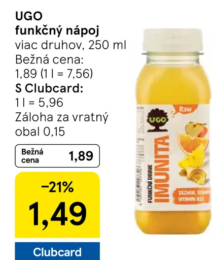 UGO funkčný nápoj