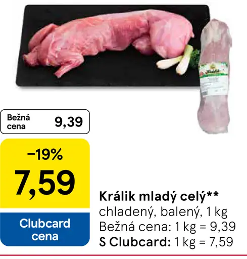 Králik mladý celý