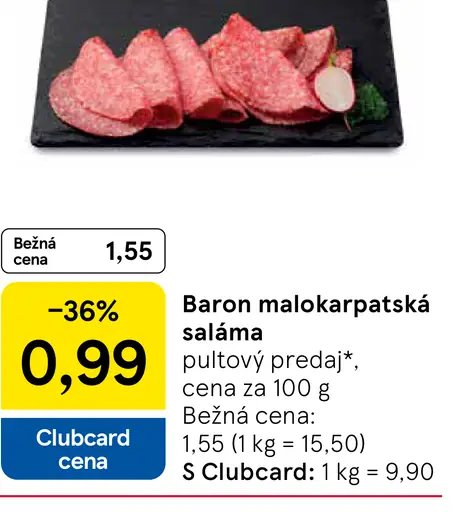 Baron malokarpatská saláma