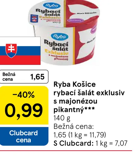 Ryba Košice Rybací šalát exklusiv s majonézou pikantný