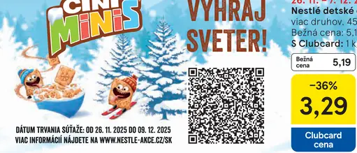 Nestlé detské cereálie