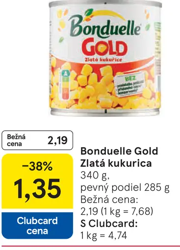 Bonduelle Gold Zlatá kukurica