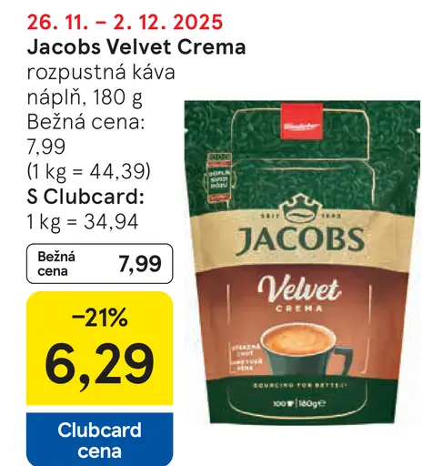 Jacobs Velvet Crema