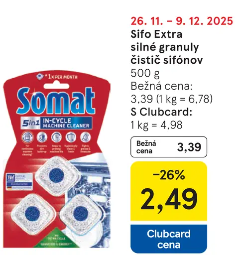 Somat 5v1 čistiace tablety do umývačky riadu