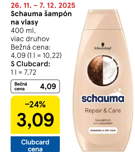 Schauma Repair & Care šampón na vlasy