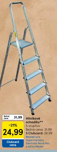 Hliníkové schodíky