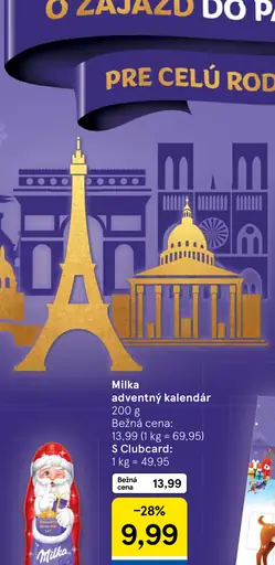Milka Adventný kalendár
