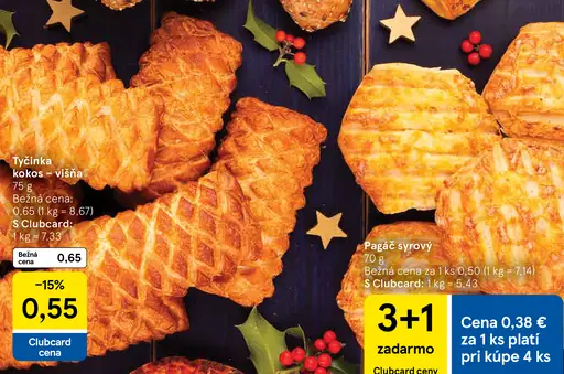 Tyčinka kokos-višňa