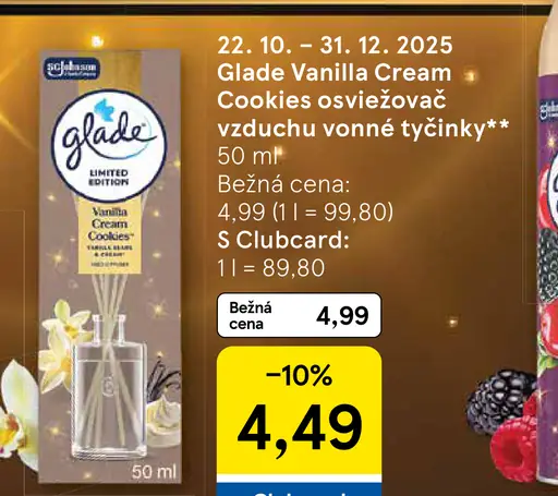 Glade Vanilla Cream Cookies vonné tyčinky