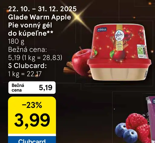 Glade Warm Apple Pie vonný gél do kúpeľne