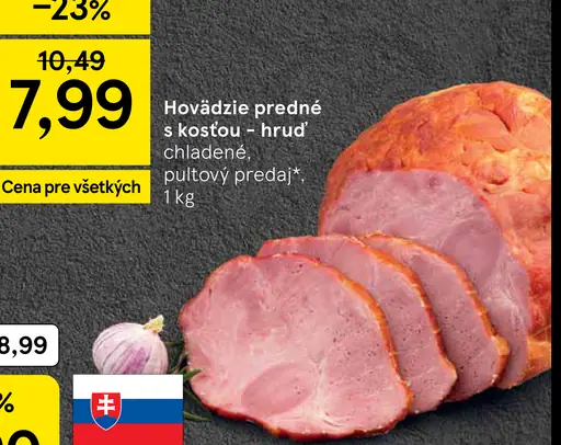 Hovädzie predné s kosťou