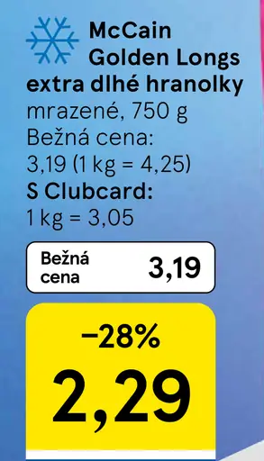 McCain Golden Longs extra dlhé hranolky