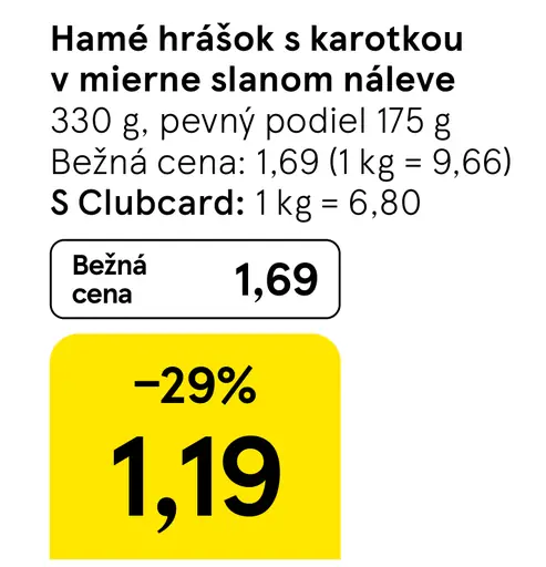 Hamé hrášok s karotkou