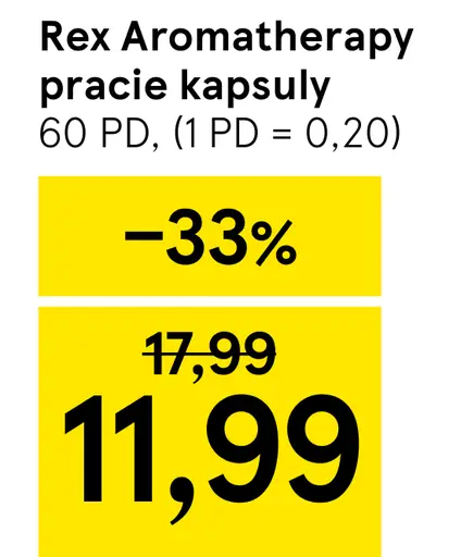 Rex Aromatherapy pracie kapsuly