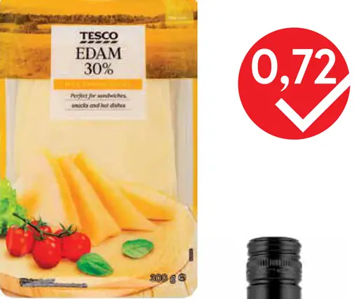 Tesco eidam plátky 30 %