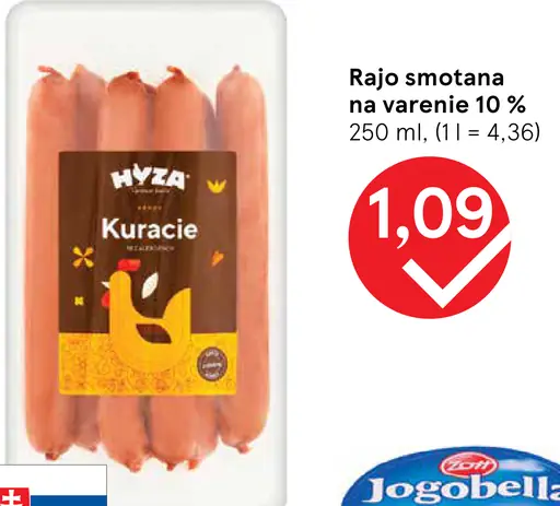 Hyza kuracie párky