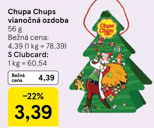 Chupa Chups Vianočná ozdoba