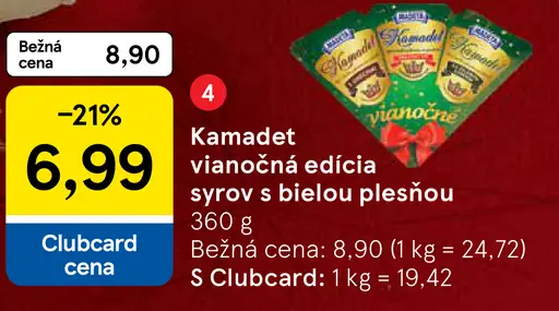 Kamadet vianočná edícia syr s bielou plesňou