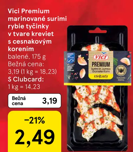 Vici Premium marinované surimi rybie tyčinky