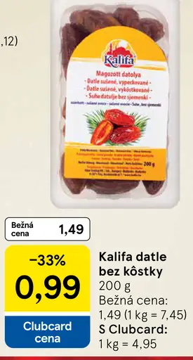Kalifa datle bez kôstky