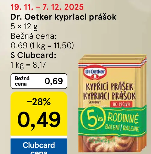 Dr. Oetker Kypriaci prášok