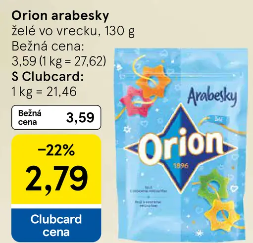 ORION Arabesky želé vo vrecku