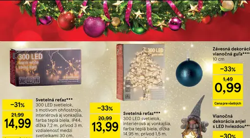 Závesná dekorácia vianočná guľa