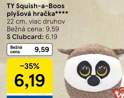 TY Squish-a-Boos plyšová hračka