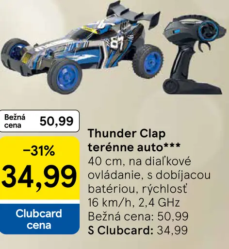 Thunder Clap terénne auto