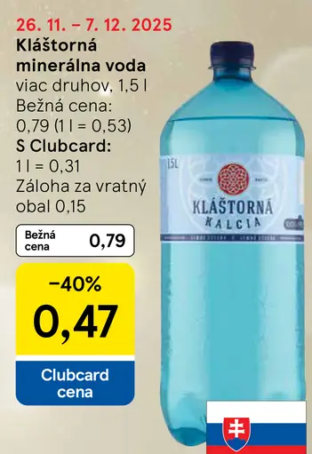 Kláštorná minerálna voda